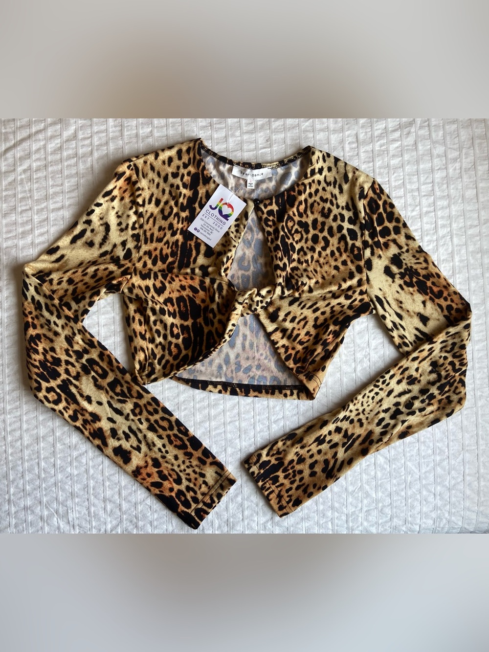 Festival Goth top Leopard print size S